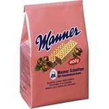Manner Hazelnut Cream Filled Wafers Bag, 14-Ounce (Pack of 5)