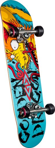 Powell Golden Dragon Caballero Art Mini Complete Skateboard (7.5-Inch)