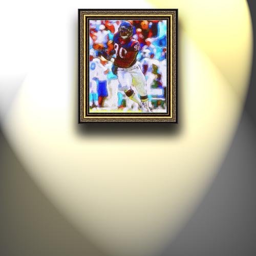 Completely Handpainted American Football Sport Painting, Custom Order FL1334, Oil on Canvas, with Option to Paint Jerry, Brett & Co. from Any Other Favorite Photograph or Picture, Unframed, Size 21'' x 25