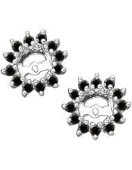1/2 ct. tw. Black Diamond Earring Jackets in 14K White Gold