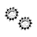 Jewelry : 14K White Gold 1/2 ct. Black Diamond Earring Jackets