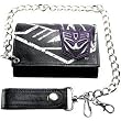 Transformers Deceptions Tri-Fold Leather Wallet With Chain