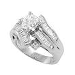 Sterling Silver Fashion Ring with Three CZ Stones