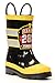 Western Chief Boys Waterproof Printed Rain Boot with Easy Pull On Handles, F.D.U.S.A, 6 M US Toddler
