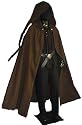Mittelalter Zipfelcape, Cape, Gothic Umhang, Vampir, Larp Mantel 48-56 Dunkelbraun 5011