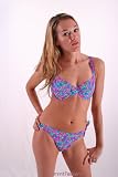 BIKINI Swimsuit Floral Print UjENA XS or Small