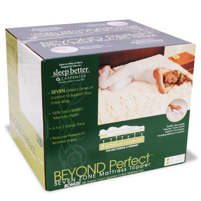 7-Zone Beyond Perfect Memory Foam Topper - King Size