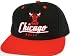 Casquette Neuve Ajustable Officielle NBA - CHICAGO BULLS Script Snapback - Visiere Plate - Casquette Noire/Rouge - EDITION LIMITEE