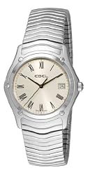 Ebel Men's 9255F41/6125 Classic Silver Roman Numeral Dial Watch
