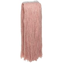 Zephyr Blendup Orange Blended Natural and Synthetic Fibers Cut End Wet Mop Head (Pack of 12)