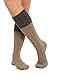 Ribbed Boot Socks Wool Silk Cashmere Blend Womens Knee Hi 4 Color Options