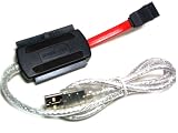 USB 2.0 to IDE/SATA Cable for 2.5-Inch/ 3.5-Inch / 5.25-Inch Drive with Power Adapter