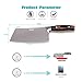 1Kuan 6.5 inch Vegetable Cleaver Stainless Steel Multipurpose Fruits Meat Cutter/Chopper/Butcher Professional Chef Knife for Home Kitchen