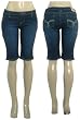 YMI Stretchy Slub Bermuda Denim Shorts