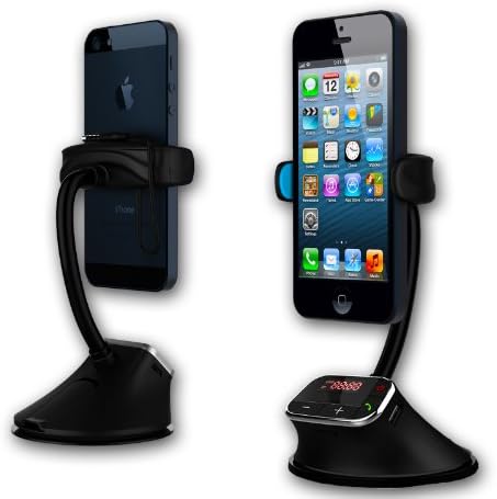 ALL-in ONE: UNIVERSAL Adjustable Rotating Car Smart Holder / Hands-Free Car Kit Calling / FM Transmitter / MP3 / Micro SD card / AUX for Android Smartphone's, Apple iPhone , Blackberry, HTC, LG, SONY, MP3 Players & More!!!