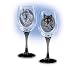"Legacy Of The Wild" Wine Glasses: Wolf Art Glassware by The Bradford Exchange
