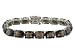 STERLING SILVER 52.87CTW SMOKY QUARTZ BRACELET
