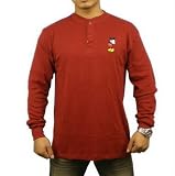 Mens Disney burgundy long sleeve Mickey Mouse sweater top. Great looking sweatshirt to match with various casual style.