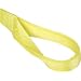 Mazzella EE1 Nylon Web Sling, Eye-and-Eye, Yellow, 1 Ply, Twist Eyes, Vertical Load Capacity