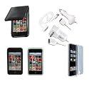 Apple iPod Touch Accessories. Premium Essential Accessory Bundle for iPod Touch 3rd Generation: Black Leather Case + Black Silicon Skin Case + Clear Silicon Skin Case + Travel Ac Home Charger + Auto Dc Car Charger + High Speed USB Data Cable + Transparent Screen Protector