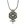 Sterling Silver Om Mantra Buddha Pendant