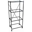 Four Shelf Stand for Small Bird Breeding Cages Color: White