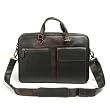 BGSD Oxford V1 Multi-Zip Leather Laptop Brief Bag
