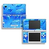 Nintendo DSi Skin - Modding Designfolie Schutzfolie 4-teilig - Swimming Dolphins / Delfine