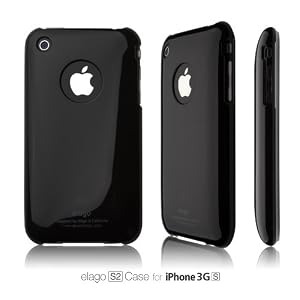 elago S2 Case for iPhone 3G/3GS (High Glossy) - Black + Universal Dock Adapter included