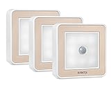 AVANTEK LED センサーライト 人感センサー 電池式 貼り付け型 マグネット付き 3個入り ELF-N3
