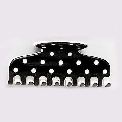 Caravan Doted Black/White Claw Hand Made 57 mm (Haarspange) Preisvergleich