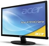Acer A191HQLbmd 47cm (18,5 Zoll) LED Backlight Monitor (VGA, DVI, 5ms Reaktionszeit) schwarz glossy