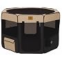 Precision Pet Soft Side Play Yard, Navy/Tan, Large