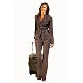 Vivance Collection Damen-Anzug Anzug braun-terracotta
