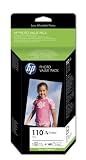 HP Original 110 Series Photo Value Pack (Colour Ink Cartridge and 140 sheets 10x15cm Photo Paper)