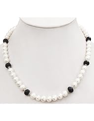 Exclusive Single Strand Natural Beautiful Cabochon Sapphire & Pearl Beaded Necklace