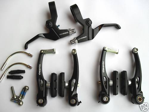 Tektro RM4 (Alloy) V brakes + Levers PAIR (Black) Free UK Postage