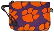 Clemson University Logo Tigers Makeup Pouch-Travel Clutch - Coin Purse Wristlet Make up Cosmetic Beauty Bag Best Unique Small Gifts for Women Woman Ladies Girls or College Students