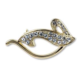Golden Elegant Cat Brooches & Pins