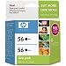 HP 56 Twinpack Black Ink Cartridge (C9319FN#140)