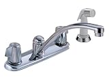 41DgbE5vmAL. SL160  Delta Faucet 2400 Classic Double Handle Kitchen Faucet with Spray, Chrome