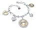 Guess - UBB11130 - Bracelet Femme - Métal Argent - Breloques Doré et Argent - 18 cm