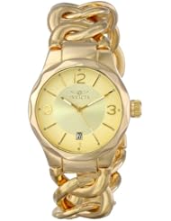 Invicta Womens 15407 Angel Analog Display Japanese Quartz Gold Watch