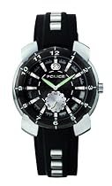 Police 'Citation' Gents Black PU Strap With Black Date Dial Watch