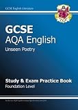 GCSE AGA English literature anthology. Unseen poetry. Study and practice book. Foundation level