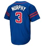 Majestic Dale Murphy Atlanta Braves Throwback Heater Jersey - Navy Blue (X-Large)