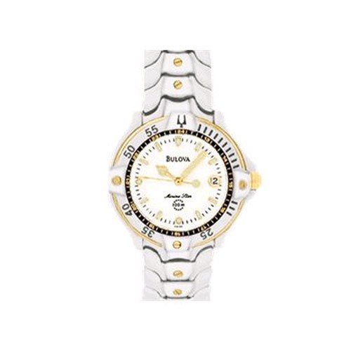 Bulova Watches, Bulova Mens Two-Tone Marine Star Watch, Mens Watches, Mens Bulova Watches