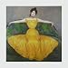 Lady in Yellow, c.1899 Art Poster Print by Maximilian Kurzweil, 18x18