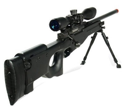 Airsoft UTG Type 96 Black Sniper with Scope