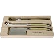 Horn Look Acrylic Ivory Color Laguiole Verdier Heavy Duty Boxed Cheese Set